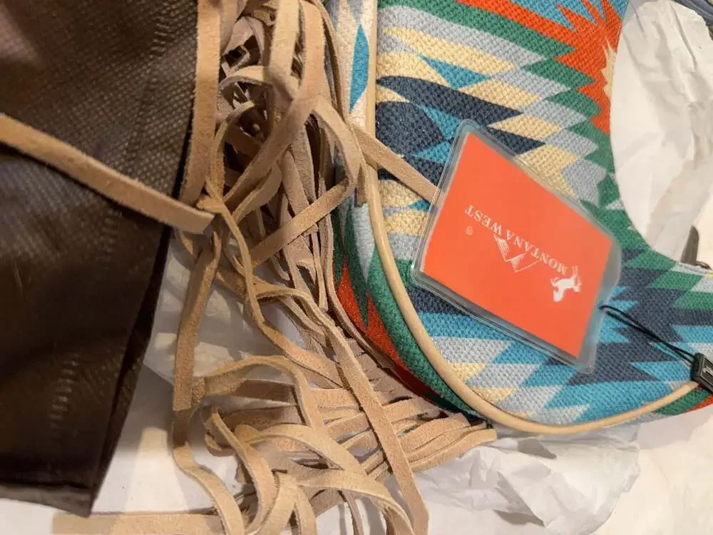 Montana West Southwestern Print Fringe‎ Hobo Bag MW1286-6366 TQ